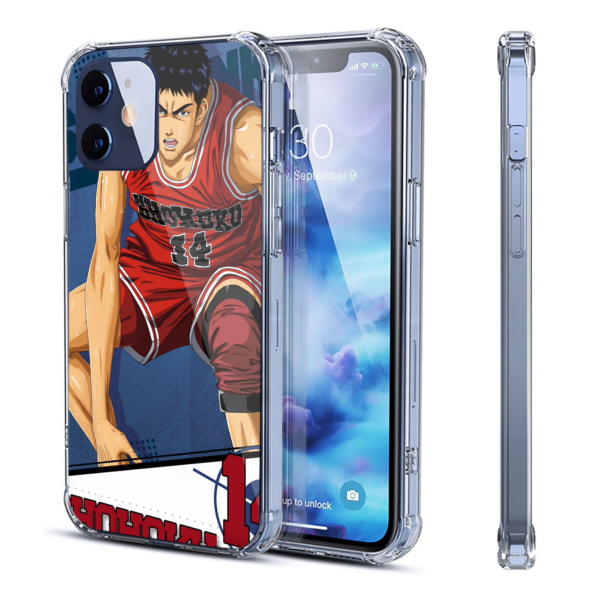 （画像用） SLAM DUNK／スラムダンク 【iPhone 12シリーズ対応】透明スマホケース（クリアソフトケース）